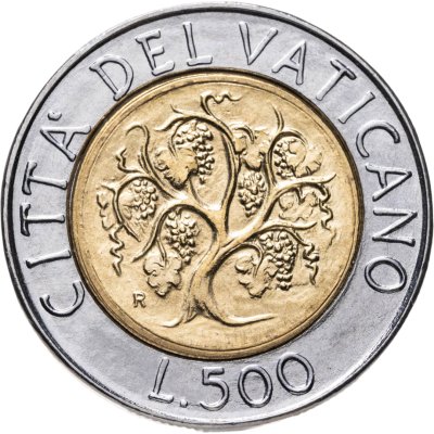 купить Ватикан 500 лир (lire) 1989