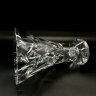 Купить Ваза с рельефным растительным декором, стекло, алмазная грань, СССР, 1970-1990 гг.