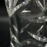 Купить Ваза с рельефным растительным декором, стекло, алмазная грань, СССР, 1970-1990 гг.