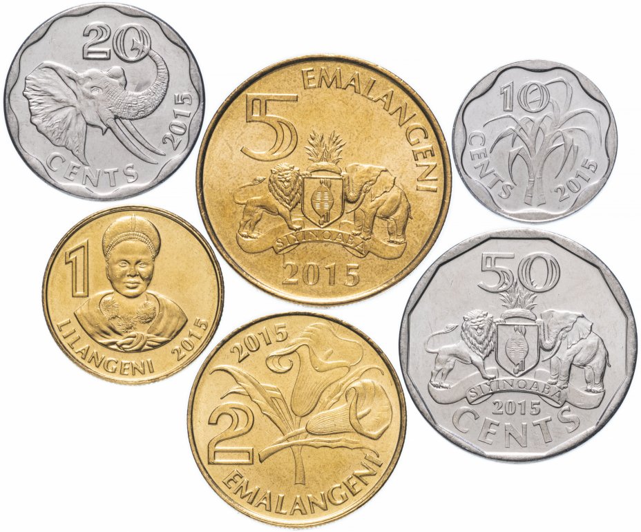 купить Свазиленд набор монет 2015 (6 штук)