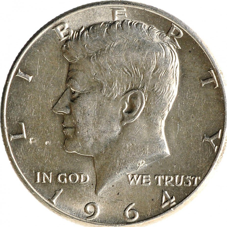 купить Полдоллара (халф) 1964 Кеннеди, серебро 900 пробы