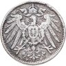 Купить Германия 1 марка 1907 Знак монетного двора: "F"