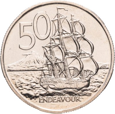 купить Новая Зеландия 50 центов (cents) 1975