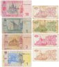 Купить Украина набор из 8 банкнот 1, 10, 50, 100 карбованцев и 1, 2, 5, 10 гривен 1991-2014