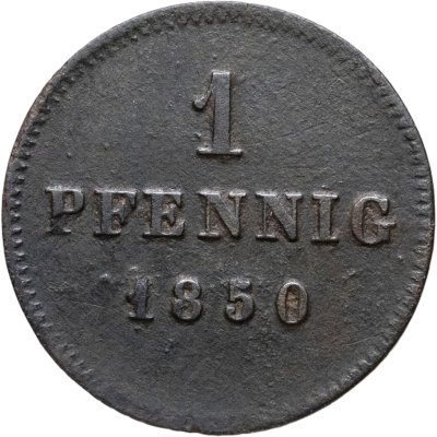 купить Бавария 1 пфенниг 1850