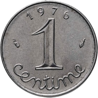 купить Франция 1 сантим 1976