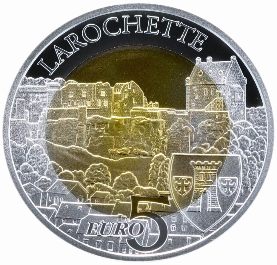 купить Люксембург 5 евро 2014  "Замок Ларошетт" в буклете