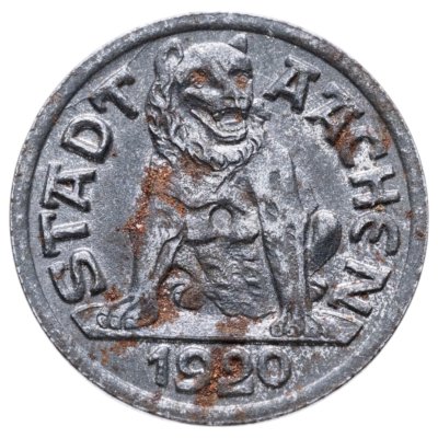 купить Германия (нотгельды) 10 пфеннигов 1920 "Город Ахен"