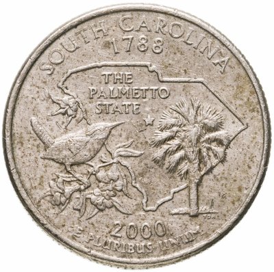 купить США 1/4 доллара (квотер, 25 центов) 2000 "Штат Южная Каролина"