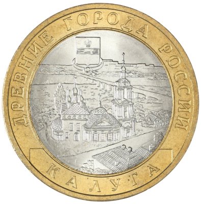 купить 10 рублей 2009 СПМД "Калуга (древние города России, ДГР)", мешковая сохранность