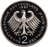 Купить Германия 2 марки 1997 G Людвиг Эрхард, 40 лет Федеративной Республике (1948-1988)
