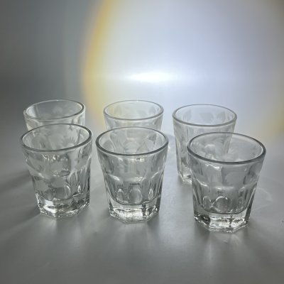 купить Набор из 6 стопок с цветочным декором, хрусталь, СССР, 1970-1990 гг.