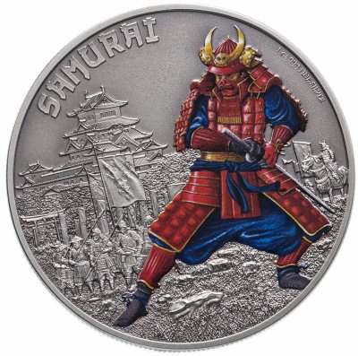 купить Ниуэ 2 доллара 2016 "Исторические воины - Самурай"