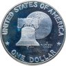 Купить США 1 доллар (dollar) 1976 S 200 лет независимости США знак монетного двора "S" - Сан-Франциско