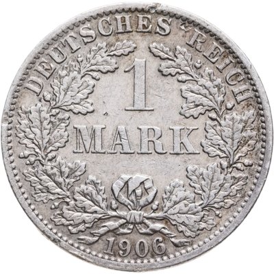 купить Германия 1 марка (mark) 1906 A знак монетного двора: "A" - Берлин