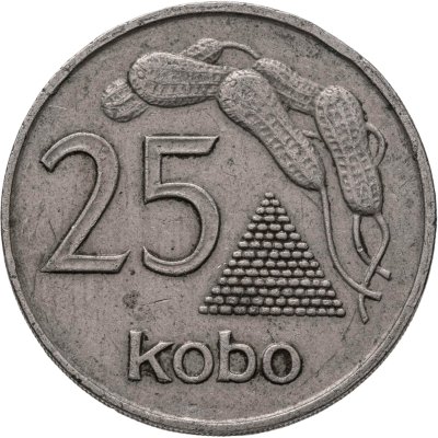 купить Нигерия 25 кобо (kobo) 1973