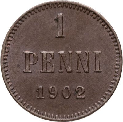 купить 1 пенни (penni) 1902 Российская Финляндия