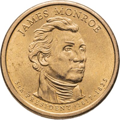купить США 1 доллар 2008 "5-ый Президент США - Джеймс Монро", знак монетного двора "Р" - Филадельфия