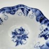 Купить Соусник с цветочным декором, гжель, фарфор, роспись, Гжельский фарфоровый завод, СССР, 1990-2010 гг.