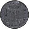 Купить Бельгия 1 франк 1941 Надпись - 'BELGIQUE - BELGIE'
