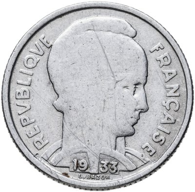 купить Франция 5 франков (francs) 1933 Женское лицо обращено вправо