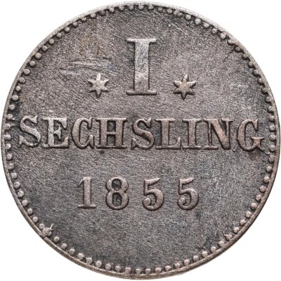 купить Гамбург 1 сехслинг 1855