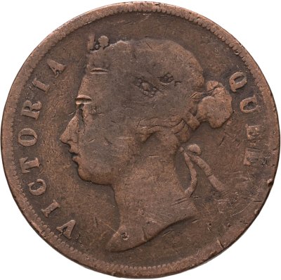 купить Стрейтс Сетлментс 1 цент (cent) 1875