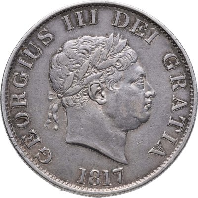 купить Великобритания 1/2 кроны 1817 "Большой бюст Георга III"
