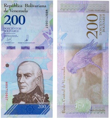 купить Венесуэла 200 боливаров 2018