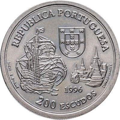 купить Португалия 200 эскудо (escudos) 1996 "Альянс Португалии и Сиама 1512 года"