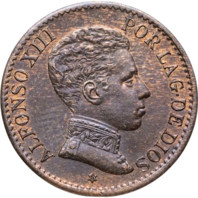 купить Испания 1 сентимо (sentimo) 1906