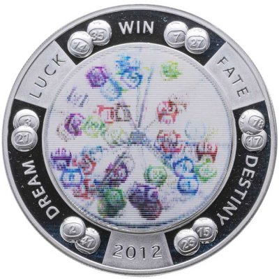 купить Остров Ниуэ 2 доллара 2012 "Фортуна Лотерея", в футляре с сертификатом