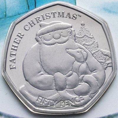 купить Британские территории в Индийском океане 50 центов 2021 «Дед мороз»