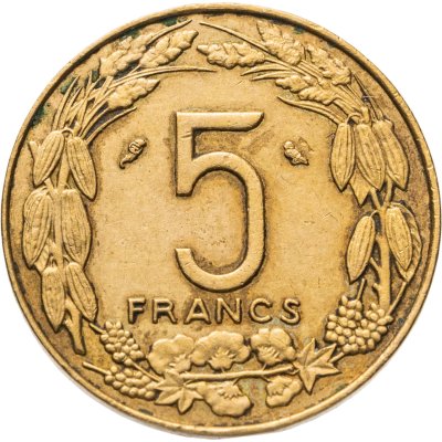 купить Экваториальная Африка и Камерун 5 франков (francs) 1970