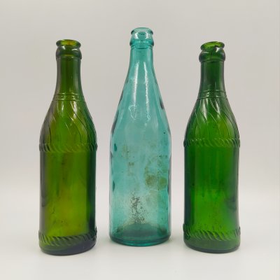 купить Набор из трех пивных бутылок (в подборе), стекло, СССР, 1920-1940 гг.