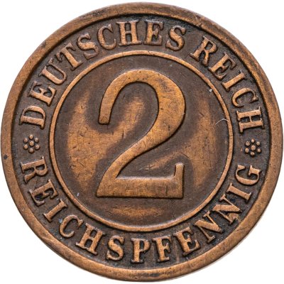 купить Германия 2 рейхспфеннига (reichspfennig) 1936 D знак монетного двора "D" — Мюнхен