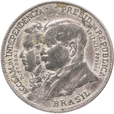 купить Бразилия 2000 реалов (рейс, reis) 1922 "100 лет независимости Бразилии"