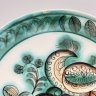 Купить Блюдо настенное "Жар-птица", автор Вера Григорьевна Филянская (1900-1982 гг.), фаянс, цветные поливы, роспись, Конаковский фаянсовый завод им. М.И. Калинина (ЗиК Конаково), СССР, 1974-1990 гг.