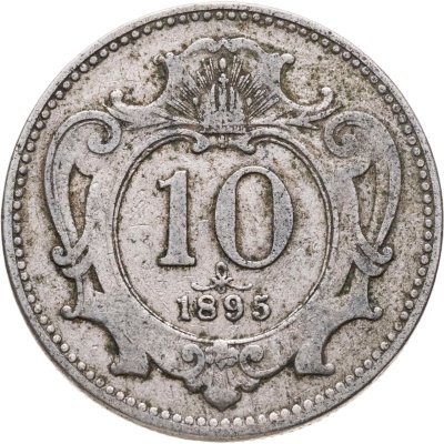 купить Австрия 10 геллеров (heller) 1895