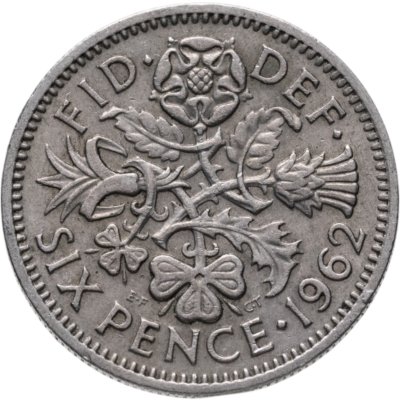 купить Великобритания 6 пенсов 1962