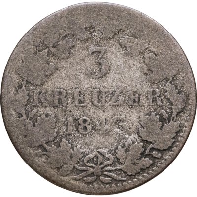 купить Бавария 3 крейцера 1843