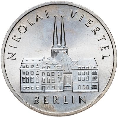 купить Германия (ГДР) 5 марок 1987 "750 лет Берлину – Квартал Николаи"