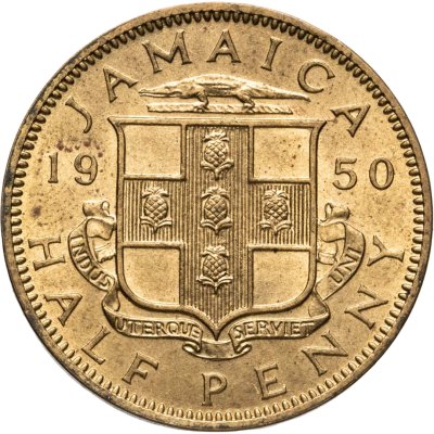 купить Ямайка 1/2 пенни (half penny) 1950