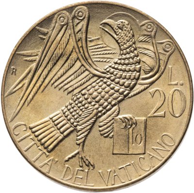 купить Ватикан 20 лир (lire) 1985