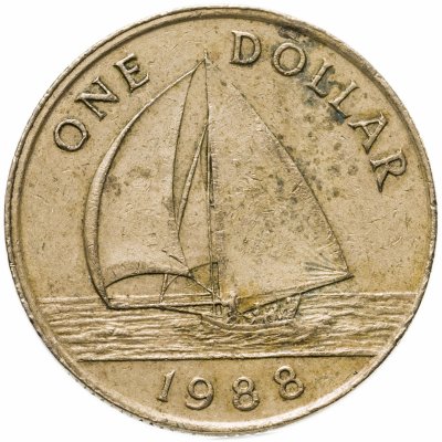 купить 1 доллар (dollar) 1988 Бермуды