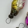 Купить Набор из семи винтажных ёлочных игрушек (в подборе), стекло, краска, металл, СССР, 1960-1990 гг.