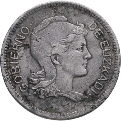 купить Испания, Страна Басков 1 песета 1937