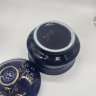 Купить Сахарница с растительным декором, фарфор, кобальт, золочение, Бронницкий завод фарфоровых изделий «Возрождение», СССР, 1970-1990 гг.