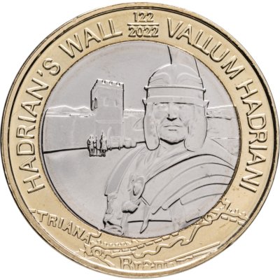 купить Гернси 2 фунта 2022 « 1900 лет Валу Адриана. Гней Юлий Агрикола»