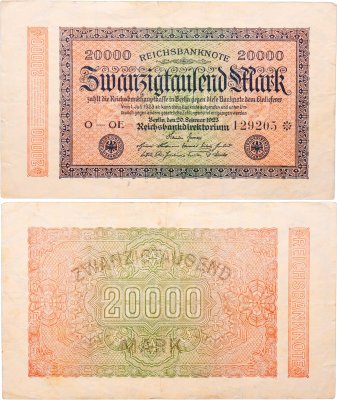 купить Германия 20000 марок 1923